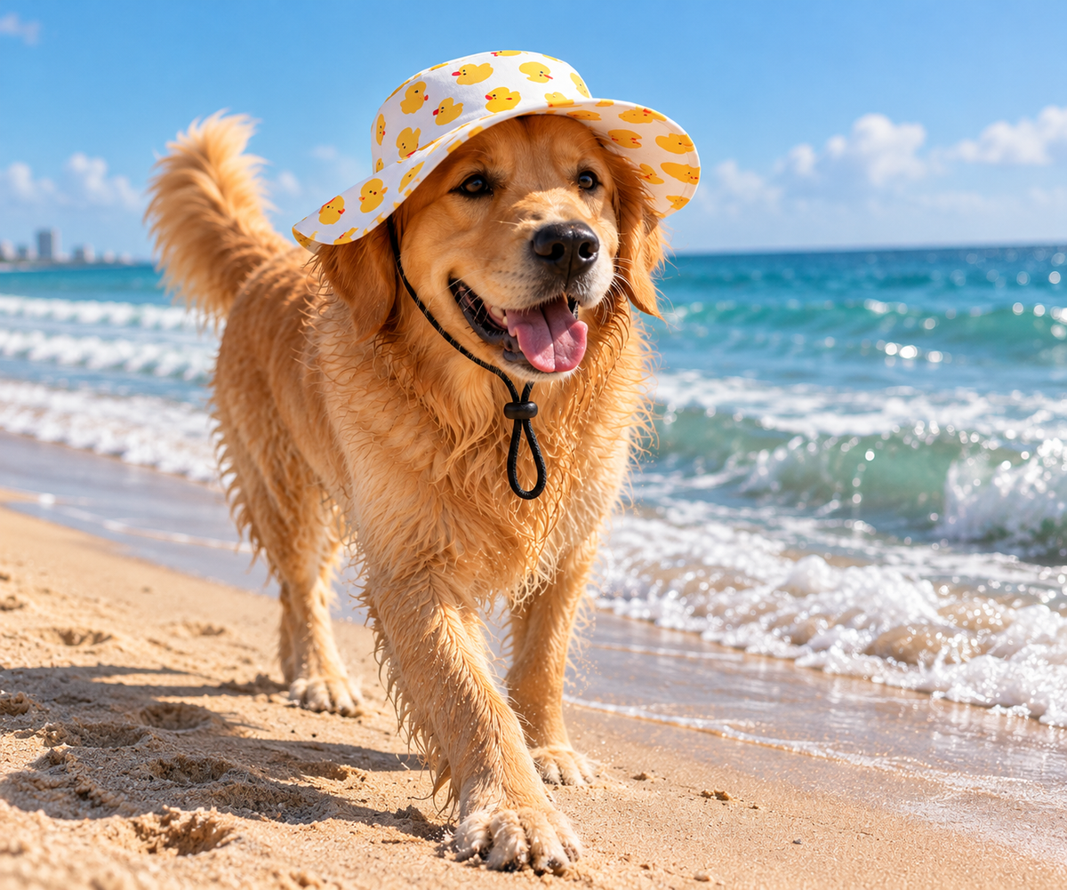 Cute Summer Printed dog Bucket Hat