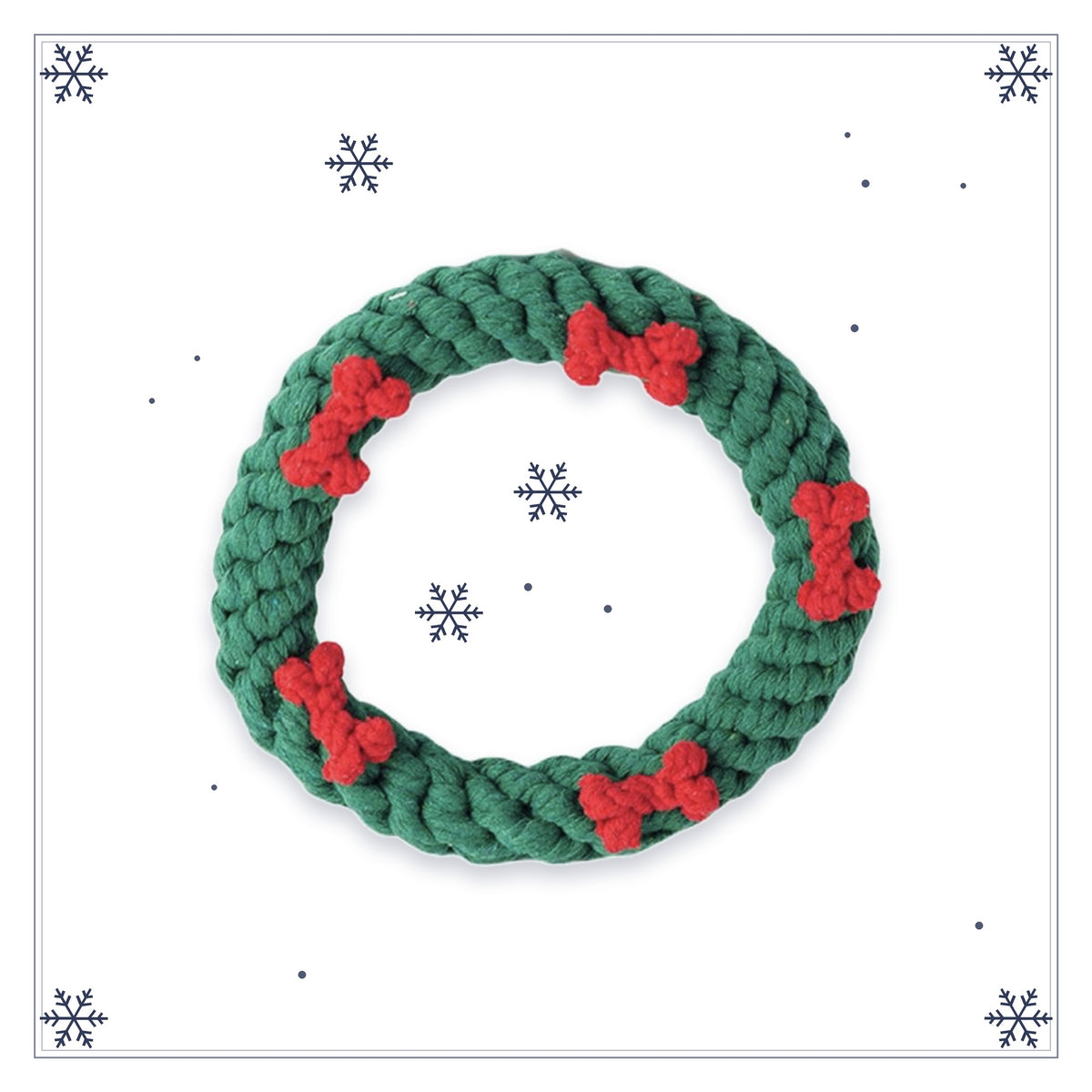 Holiday Rope Toy set – Festive Cotton Chew & Tug for Dogs