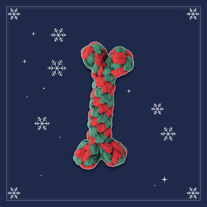 Holiday Rope Toy set – Festive Cotton Chew & Tug for Dogs