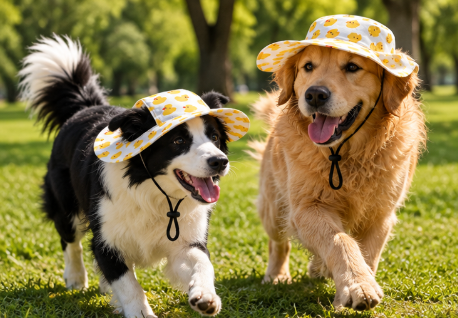 Cute Summer Printed dog Bucket Hat